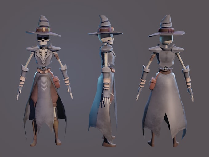 3d game character, textured, optimized, rigged