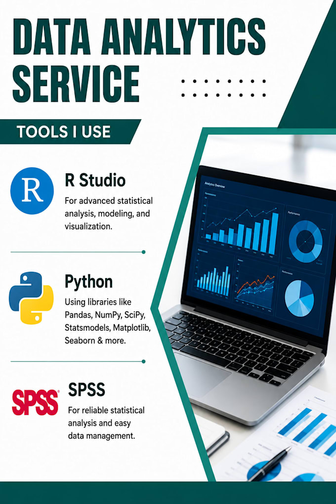do data analysis using spss, r studio, and python