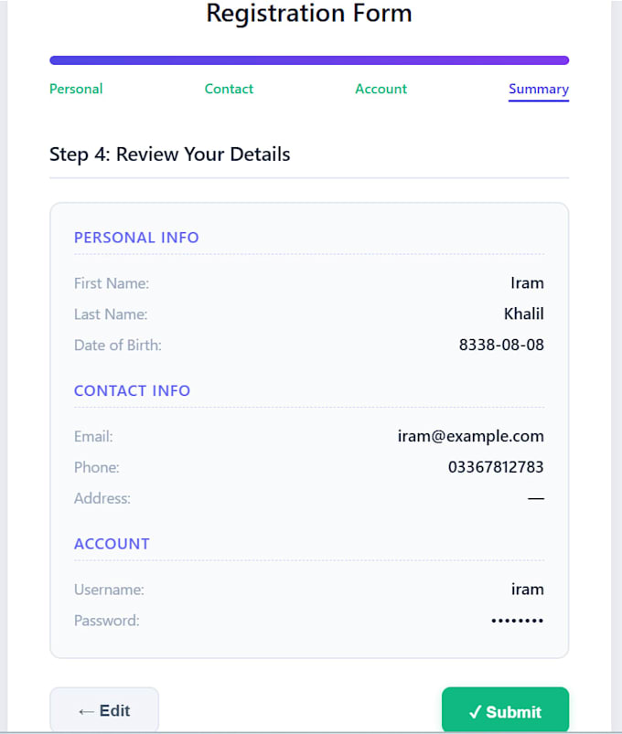 build a dynamic multi step form