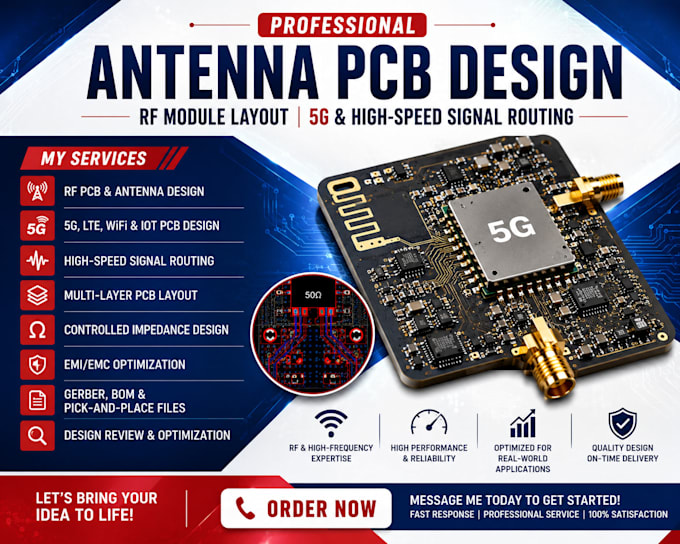 do antenna pcb design, rf module layout, 5g and high speed signal routing