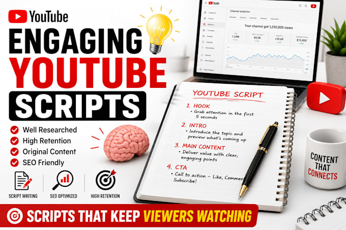 write engaging youtube automation scripts for faceless channels