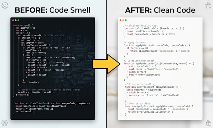review and refactor your react typescript or nodejs code