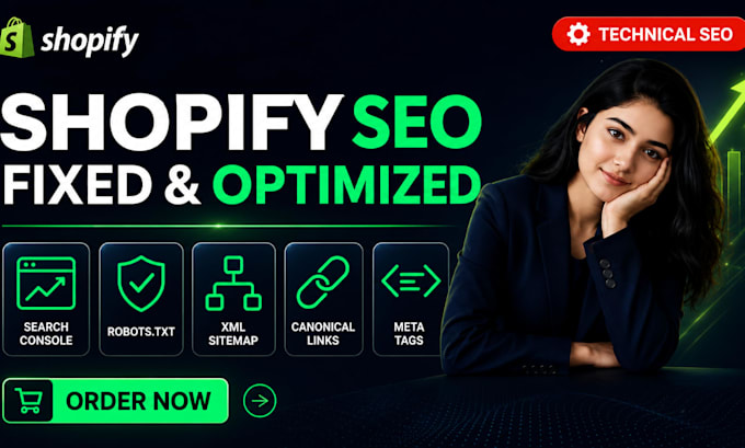 fix and optimize shopify canonical tags robotstxt sitemap meta title SEO issues