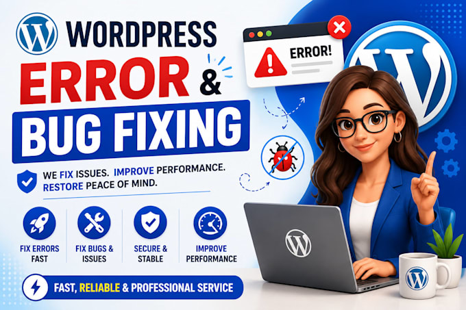 fix wordpress critical errors bugs and technical issues