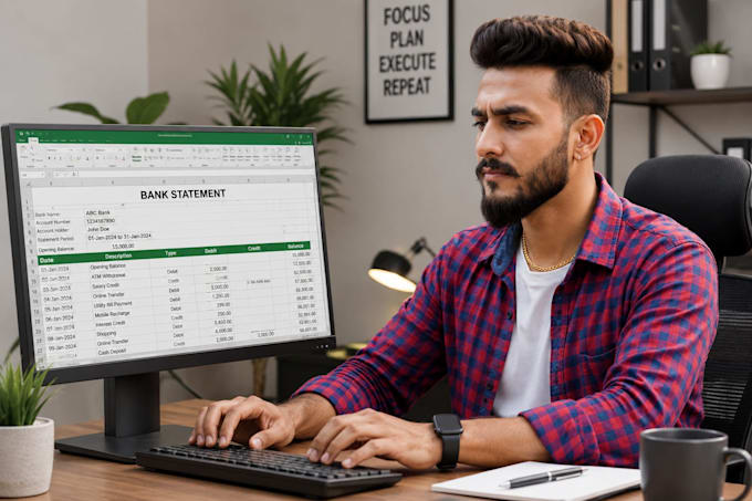 convert bank statement pdf to editable format excel