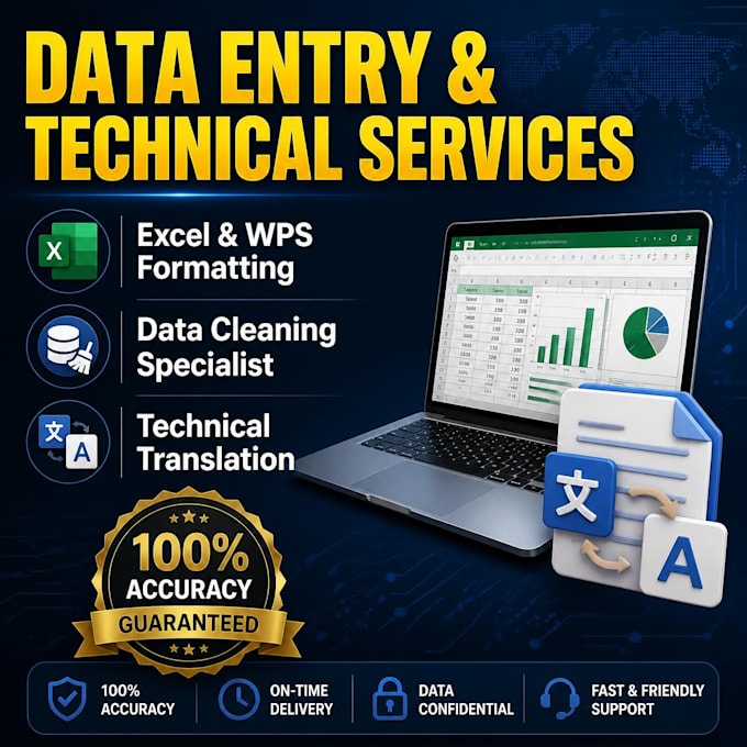 do expert data entry, formatting, and typing