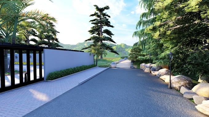 3d architectural rendering for interior exterior landscape and building design