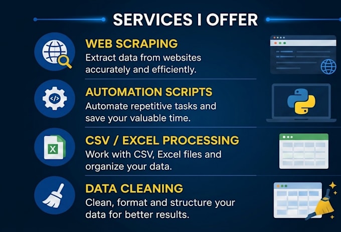 write a python script for automation and data processing