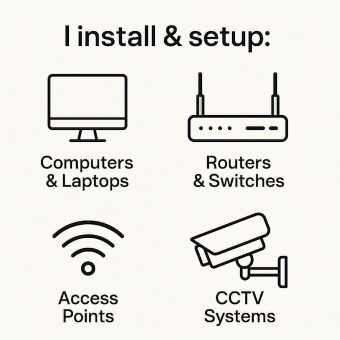 provide IT and network installation onsite uae