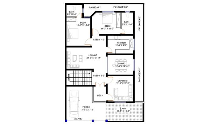 draw city permit blueprints architect, 2d floor plan, house permit drawings