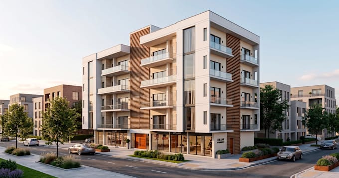 create realistic 3d architectural renders for interior and exterior