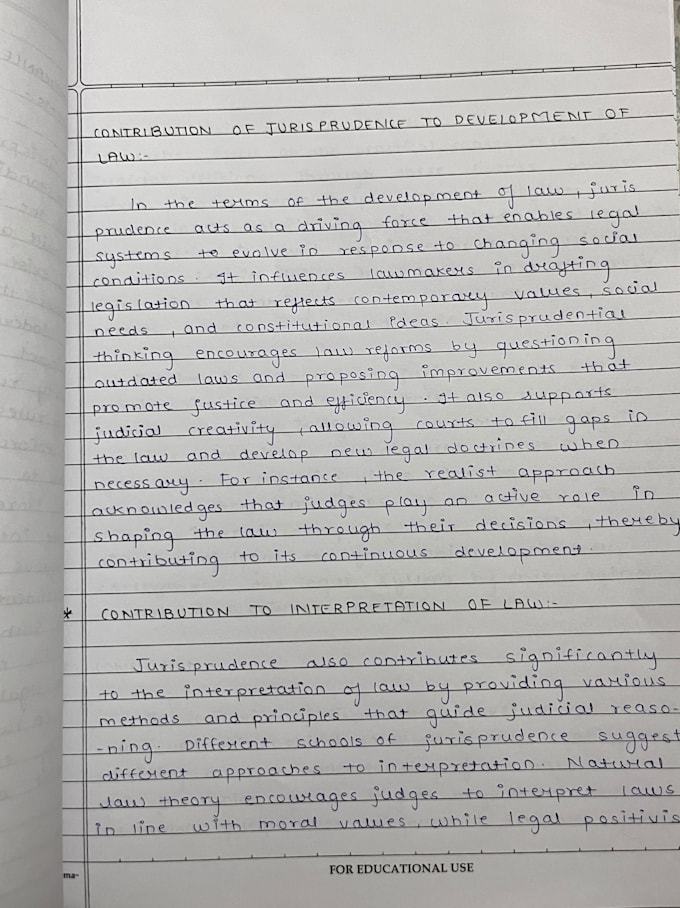 do neat handwritten notes and handwritten assignments