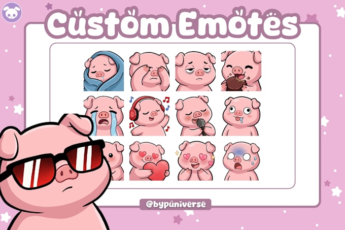 create custom emotes and stickers for you