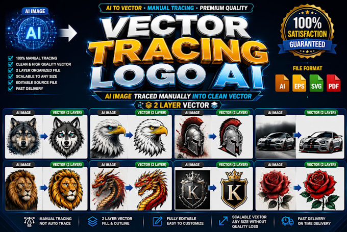 remake the logo generated from ai into a vector file