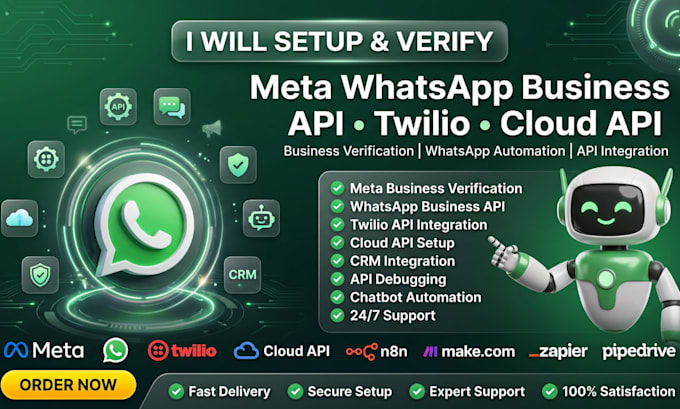 verify meta whatsapp business API twilio cloud API integration embedded signup