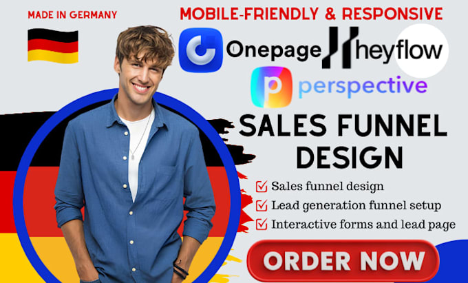 build high converting heyflow funnels perspective and create onepage io website