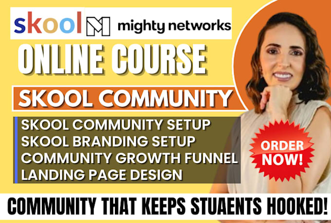 do mighty network community setup, skool online course community manager expert