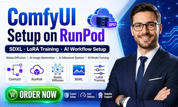 setup comfyui on runpod fanvue integration sdxl lora training stable diffusion