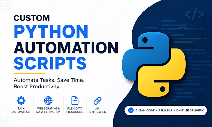write custom python scripts for automation tasks