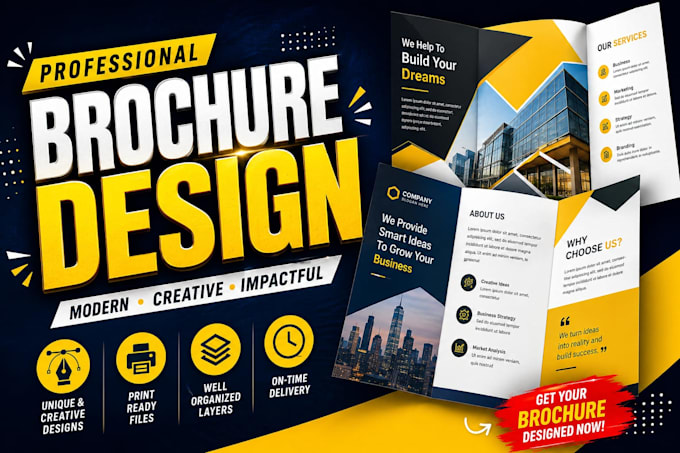 design a professional brochure for your business