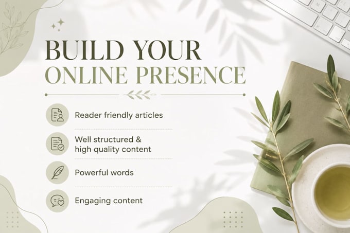 build your online presence with engaging written content