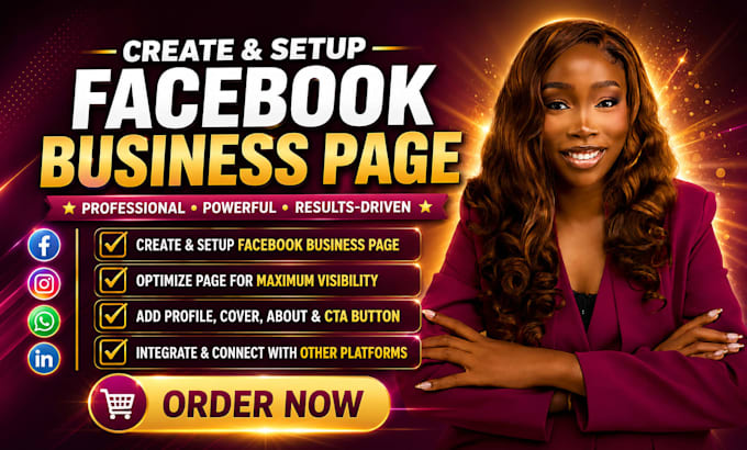 create and setup facebook business page