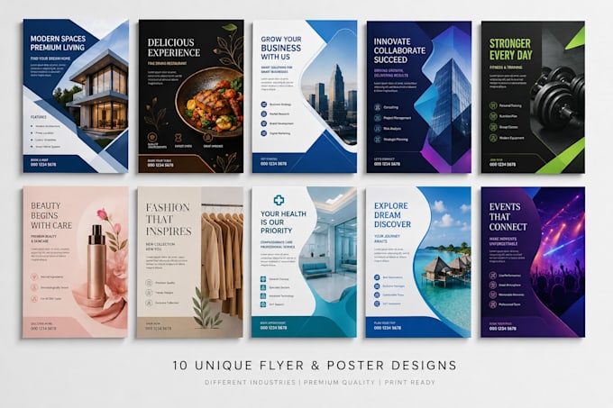 modern professional flyer poster design