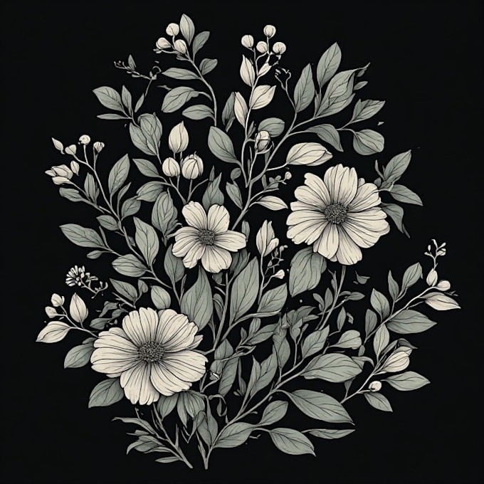 make botanical illustrations for your posters