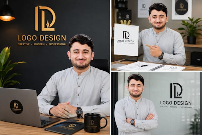 design a modern minimalist and professional logo for your brand or bus