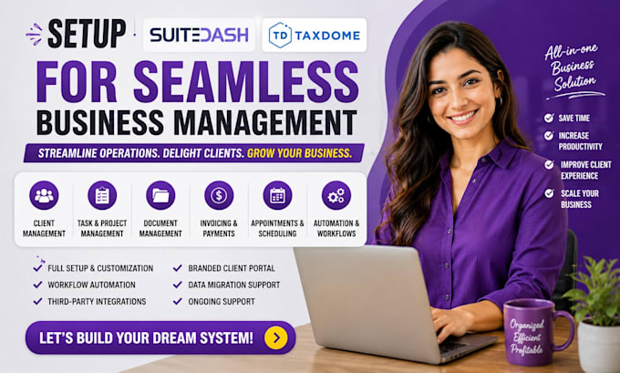 setup suitedash taxdome for seamless business management