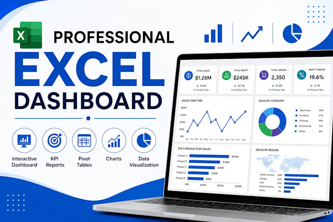 create a professional interactive excel dashboard