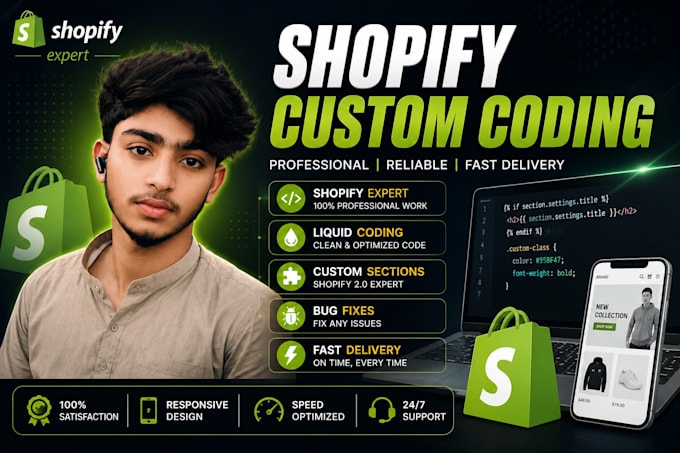 fix shopify bugs, liquid errors and customize your shopify store