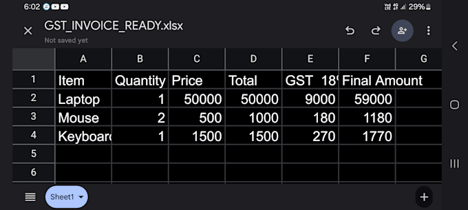 automate gst invoice excel using python for your business