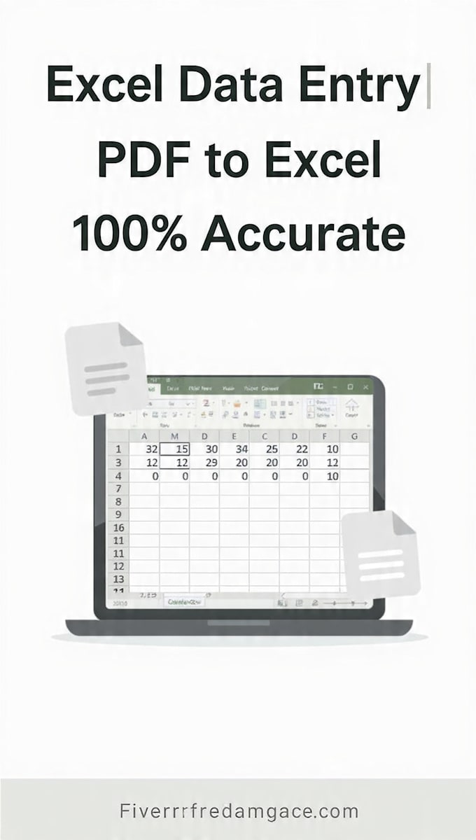 do data entry and excell sheets