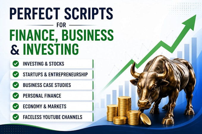 write engaging finance and business youtube video scripts