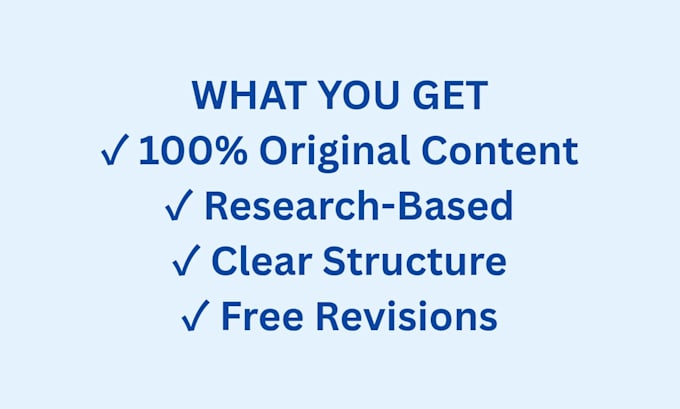 write well researched informational blogs and articles