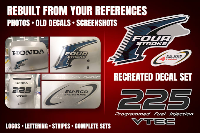 recreate vehicle decals for print and cut