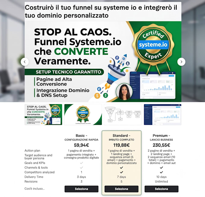 build your systeme io funnel and integrate your custom domain