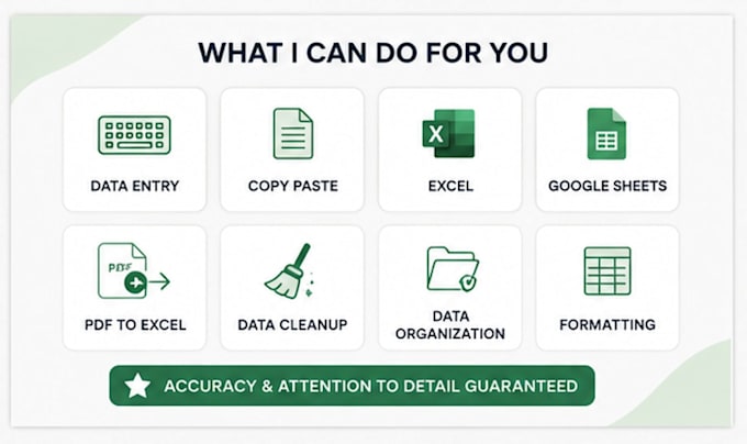 enter your data quickly and precisely