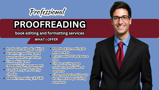 book editing and formatting proofreading book editor pro ebook paperback KDP