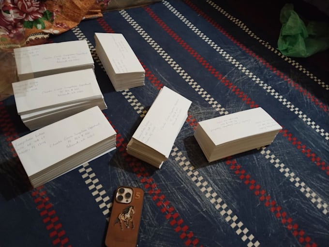 handwrite letters cards and envelopes