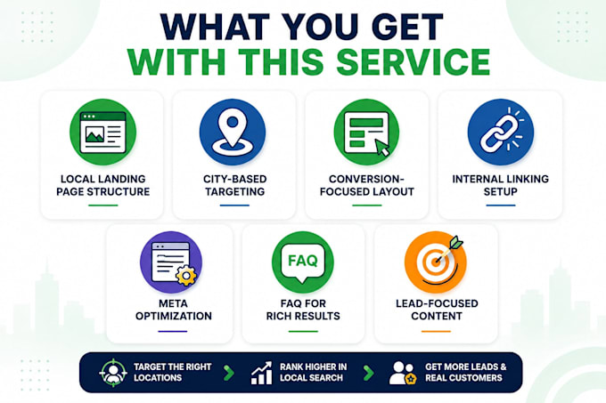 create SEO optimized local landing pages with GEO targeting strategy