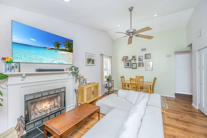 enhance real estate photos and replace sky professionally