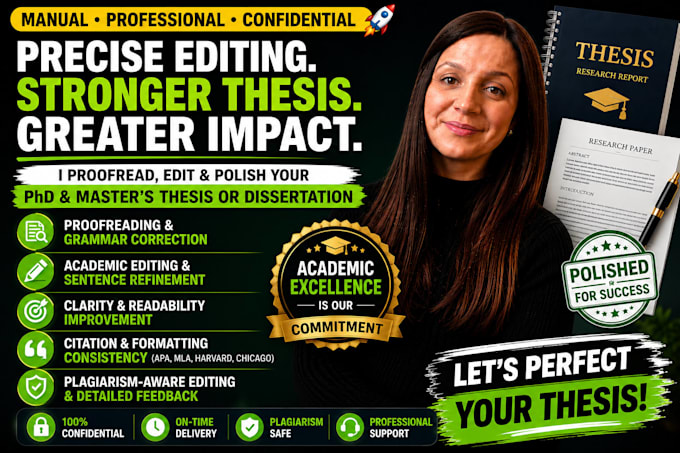 proofread and edit your phd and masters thesis or dissertation writings