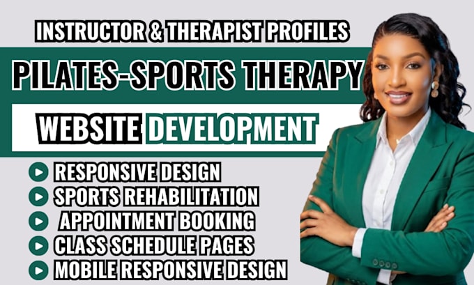 pilates website, sports therapy website, pilates studio website, wellness studio