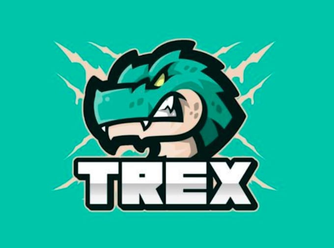 create amazing trex head logo in 12 hours