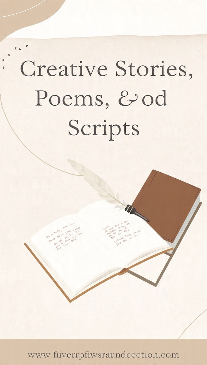write creative stories poems and short scripts for you