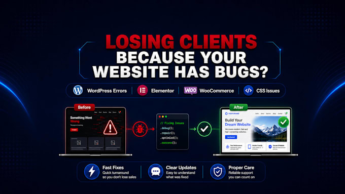 fix wordpress bugs and errors