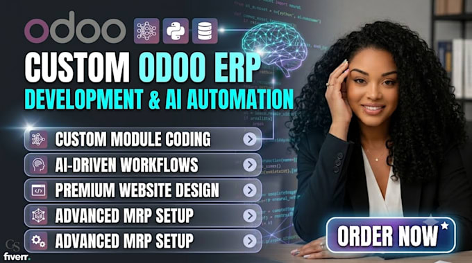 odoo erp customization development manufacturing mrp ai automation website