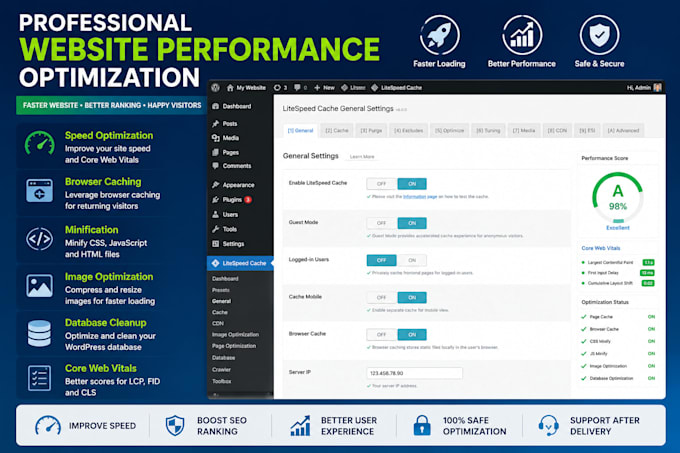 optimize your wordpress website speed and core web vitals